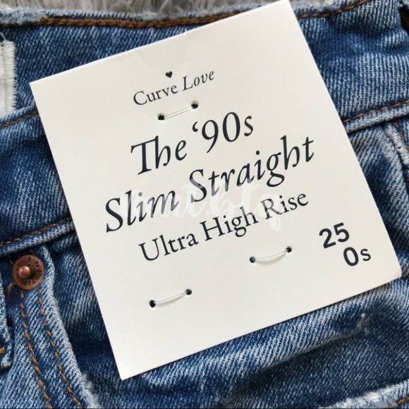 Abercrombie & Fitch Ultra High Rise The ‘90s Slim Straight Jeans - Picture 2 of 4
